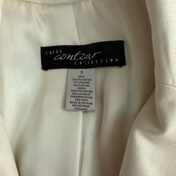 Cache Cream Blazer with Gold Accents - Picture 5 of 5